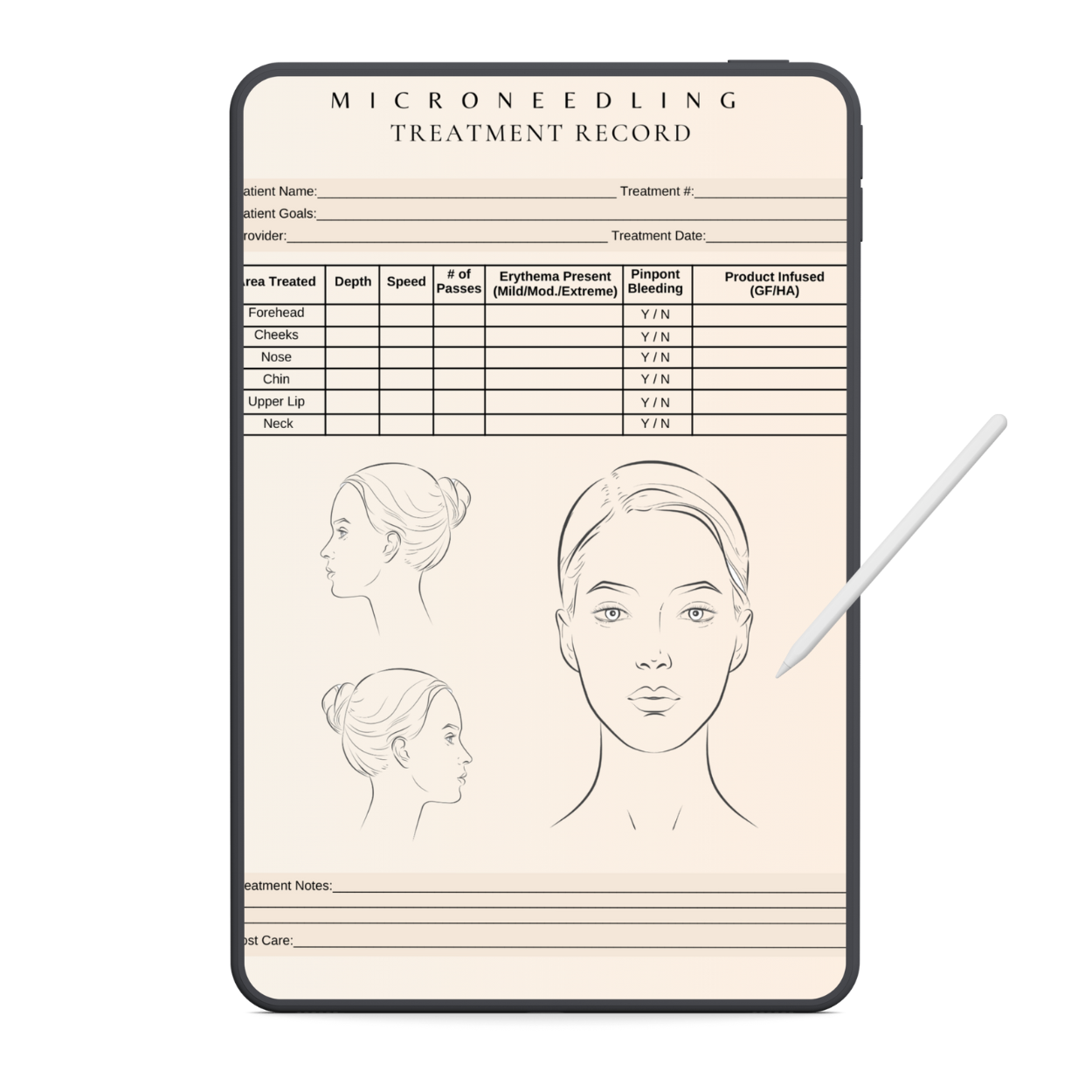 Microneedling Digital Forms Bundle