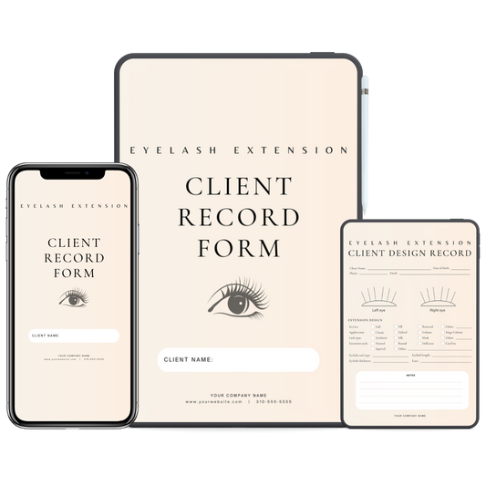 Eyelash Digital Forms Bundle