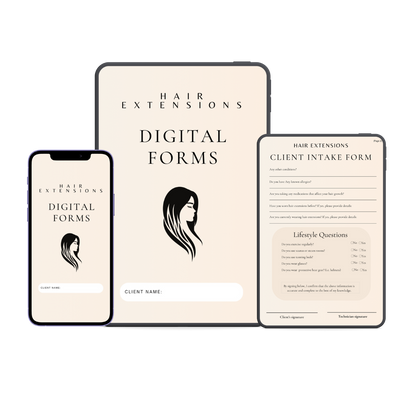 Hair Extensions Digital Forms Bundle